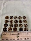 20 Czech Glass Cabochon Button No Shank Flat Back Jewelry Making Crf-62c