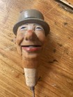 Vintage Anri Cork Mechanical Bottle Stopper     Mouth Opens