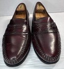 G h  Bass   Co Men   s Vintage Weejuns Edward Penny Loafers Shoes Burgundy Sz 13d