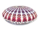 Round Mandala Floor Pillow Cover Seating Cushion Throw Cover Hippie Decorative 