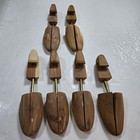 Vintage Wooden Shoe Trees - Size Large - Lot Of 3 Pairs - Light Wood