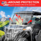 600 Front Windshield Vented Scratch Resistant Window Free Shipping Usa