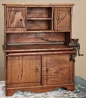 Hoosier Cabinet  Child  Salesman  Bakers Kitchen Work Station  Oak  C1900 18 t