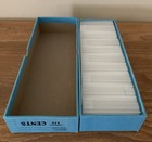 Rolled Penny Coin Heavy Duty Vintage Blue Storage Box With 20 1 Cent Tubes New