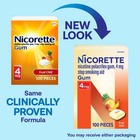 Nicorette Nicotine Gum  Stop Smoking Aids  4 Mg  Fruit Chill  100 Count Gum