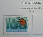 Luxembourg  - 1974 - 75 - Lot Of Stamps  On Album Page - Used   Mh