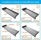 2 Pack Of 1u Vented Cantilever Server Rack Mount Shelf 6   154mm  Deep For 19  N