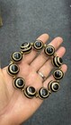 Tibetan Old Agate Dzi Sky Eye Bead Amulet Big Bracelet
