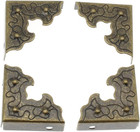 Vintage Corner Protectors 24 Pcs Antique Bronze Triangle Metal Edge Guards