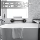 Daren Medical 17-inch Shower Handle Grab Bar With Strong Suction Cups - Black