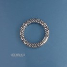 Sterling Silver Square dot Round Donut Ring Link Clasp Connector shortener 33229