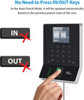 Ngteco W2 Fingerprint Time Clock For Employees Auto-punch 10000 Records