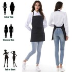 Chef Apron 3 Pocket Short Apron Adjustable Halter Apron Waitress Apron Kitche   