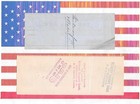 2 Premium Vintage Checks  Ck Lot 108  New York  One W  Vignette  1857  1897