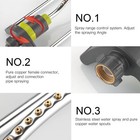 Oscillating Sprinkler With 17 Hole Brass Nozzles  Water Sprinkler For Lawn Cover