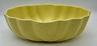 Vtg  Planter Cookson Pottery Usa 603 Yellow Speckled Scalloped Edge Bowl 9 75   l 