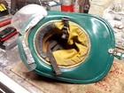 Vintage Cairns Leather Fire Helmet N5a 1985