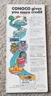 Conoco Oil Gasoline Vintage 1971 Touraide Idaho Map Service Station Road