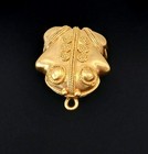 Art s Elegance  ae  Pre-columbian Revival Stylized Frog Hook   Pendant 61g 2 2 