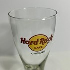 Hard Rock Cafe Chicago Pilsner Beer Glass 20oz Heavy Footed Logo 9 5 