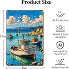 Vintage Nautical Ship Harbor Metal Wall Art Sign Poster 8x12 Inch