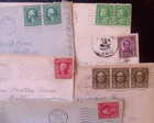 6 Old Covers W  6 Different Stamps   Lot ca3