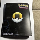 Pokemon 4 Pocket Card File Binder Album Pikachu 120 Pockets Good Used Condition