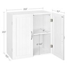 Bathroom Wall Cabinet Kitchen Storage Cupboard W  2 Doors Living Room Bedroom Us