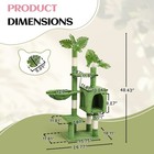 Indoor Green Cat Tree Tower Large 48  With Cat Scratching Post Comfortable Condo