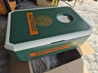 Rare Jagermeister Cooler W  Cornhole Board Game  Has Handles   Logos Brand New 