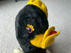 Vintage 1950s Mother Goose Black Bird Plush Stuffed Animal Toy Character Novelty