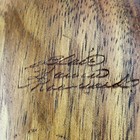 Vintage Mcm Signed Blair Hawaii Koa Wood Bowl 8    X  5   