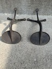 Matching Pair Of Vintage Cast Iron Foot Step For Buggy  Wagon  Carriage  Sleigh
