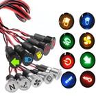 8 10 12 14 16mm Warning Pilot Light Led Dash Panel Indicator Lamp Car 12v-36v