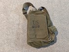 Us Army Bag   Extras Mask Protective Field M-17 Canvas Vintage 70s Military 