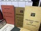 Lot Of 18  Vintage Burlington Route Cb q   Bn Railroad Ephemera 1925-1970s Books