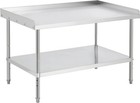 48 x30  Stainless Steel Prep Table Grill Tables Equipment W removable Backsplash