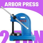 2t Bench Press Machine Small Press Machine Bench Mountable Bearing Arbor-blue Us