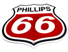 Vintage Phillips 66 Shield Porcelain Sign     Gas Oil Service Station Advertising