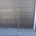 Antique Carl Bajohr Twisted Copper Lightning Rod 69  With 18  Tripod Stand