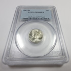 1943 D Pcgs Ms66 Fb Full Bands - Silver Mercury Dime 10c Us Coin  56163a