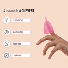 Sirona Reusable Menstrual Cup For Women   Medium Size With Pouch Free Shipping