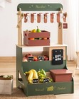 Robud Wooden Grocery Store Playset Play Store Starlight Market Playset For 3 