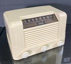 Vintage 1946 Delco Model R-1234 Am Tube Radio Art Deco Styling   Works 