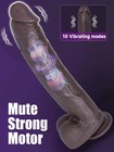 11 8  Big Black Huge Vibrator Dildo - Thick Xl Bbc Dildo With Strong Suction Cup