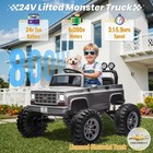 Chevrolet Cheyenne 24v Kids Electric Ride On Truck Remote Control Bluetooth Led