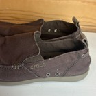 Crocs Walu Loafers Mens Size 8 Slip On Brown Comfort Shoes Canvas