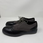 Alpine Swiss Alec Mens Ripple Sole Wingtip Shoes Leather Runs 1 Size Big