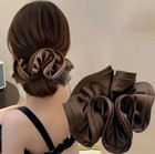 1pc Korean Satin Ribbon Bow Scrunchie Elastic Hair Tie Ponytail Hair Accessories