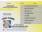 Custom Guitar Lessons  Learn The Cars - Dvd Video